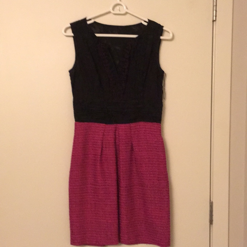 Kay Unger Dress in black and pink